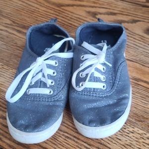Girls Sparkly Denim Shoes